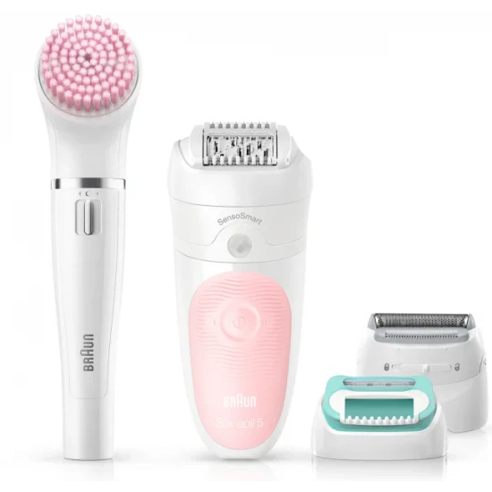 Braun Sensosmart wet & dry epilator removes body hair