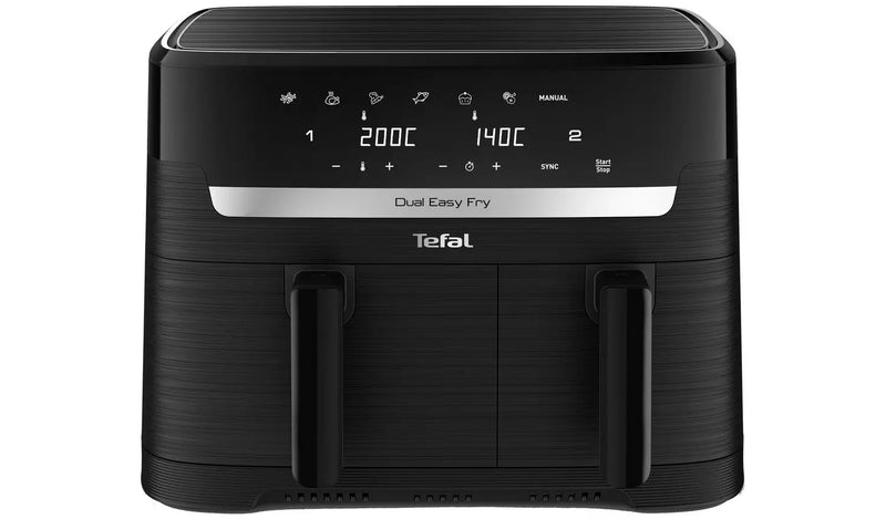 Tefal, Dual Easy Fry, Air fryer, 8.3 L, Dual Drawers