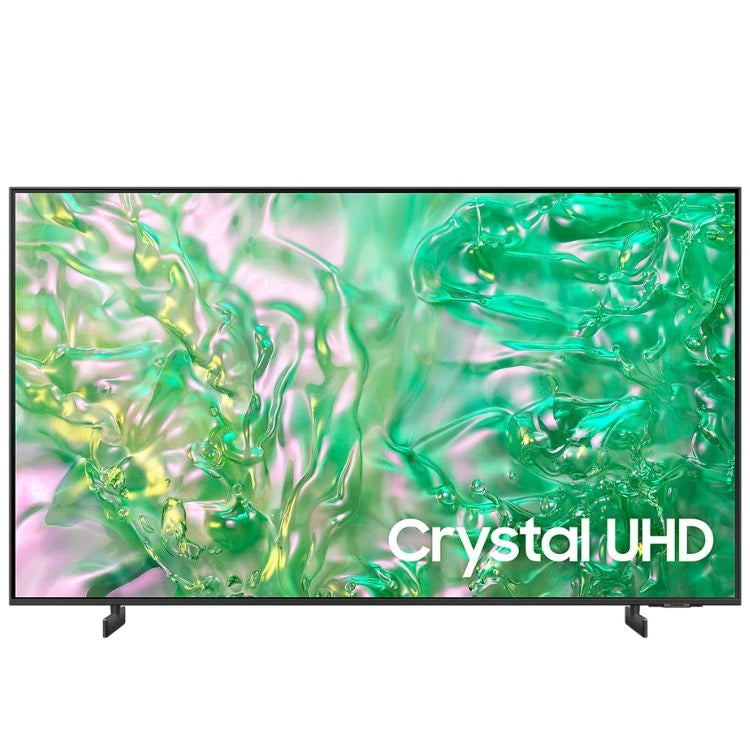 Samsung 55-inch Crystal UHD DU8000 4K Tizen OS Smart TV, Best large size Tv deals 2024 for movies and gaming, Dynamic Crystal Color for one billion shades of color, Sleek and slim design blends into the wall, Samsung Knox Security for privacy, Upscale entertainment with Samsung Tizen OS