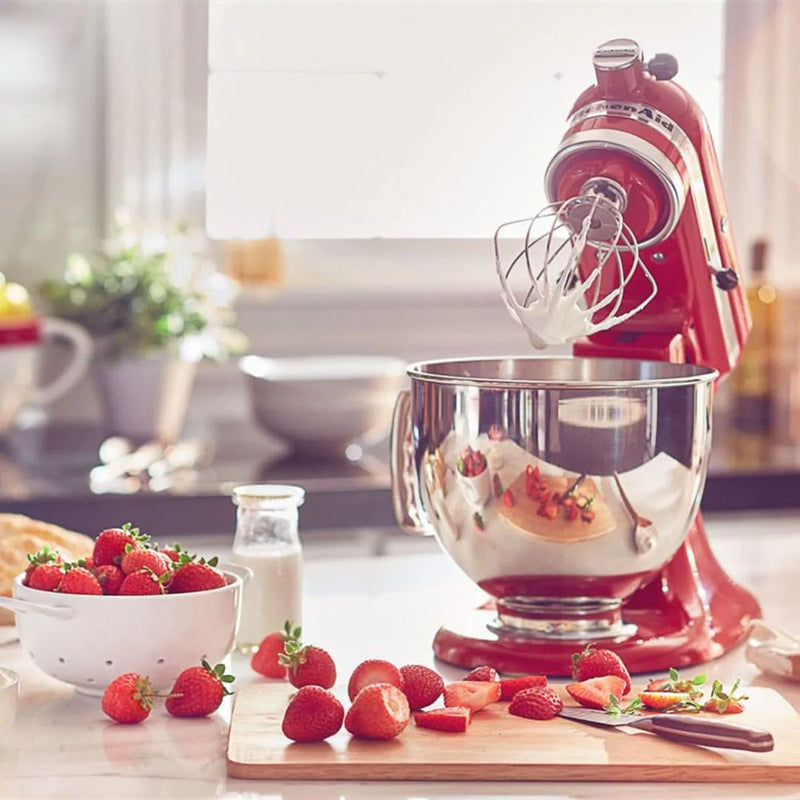 KitchenAid, Artisan Series 4.8 L Tilt-Head Stand Mixer – Empire Red + Free Cook Book