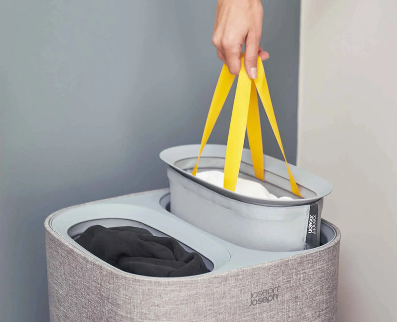 Joseph Joseph, Tota 60L Easy-Empty Laundry Basket, Grey