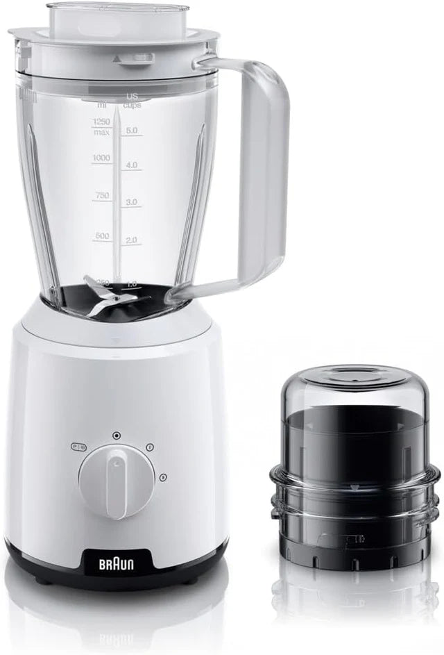 Braun, JB0115WH Power Blend 1 Jug Blender and Chopper, White