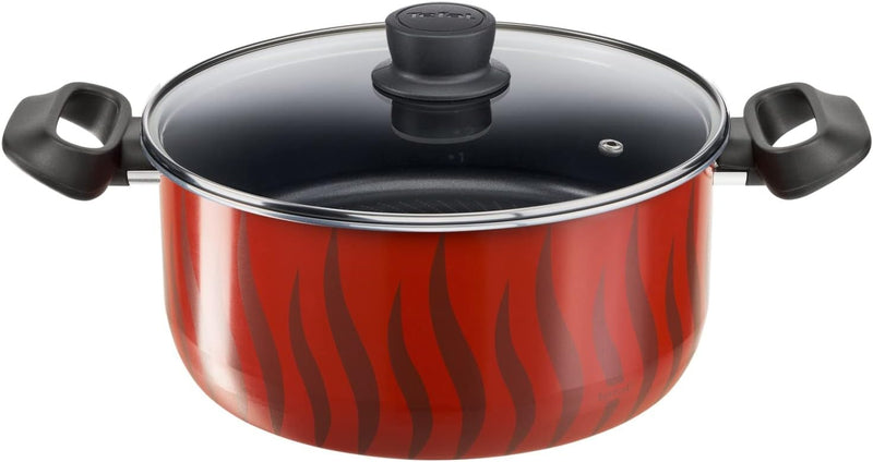 Tefal, Tempo Flame Stewpot With Glass Lid, 28Cm