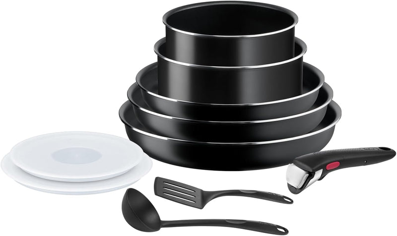 Tefal, Ingenio L1599902 10-Piece Cookware Set, Frying Pans, Pans and Lids, Handle