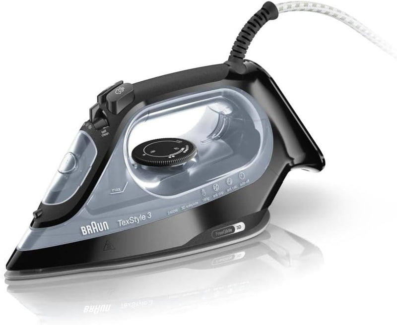 Braun, TexStyle 3 Steam iron SI 3055, Black