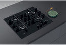 Whirlpool, GOWL 628/NB Gas hob cm. 59 - Black Ceramic Glass