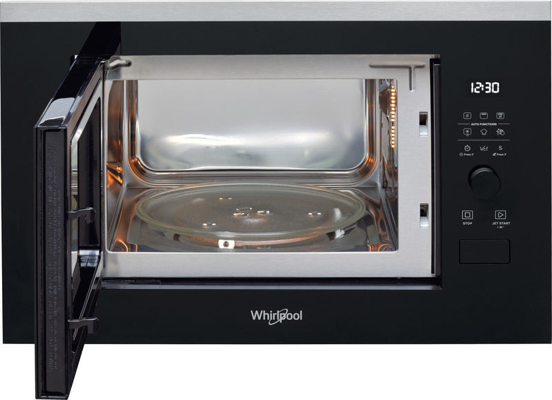 Whirlpool, WMF250G Built-in Microwave Oven, Black / Stainless Steel