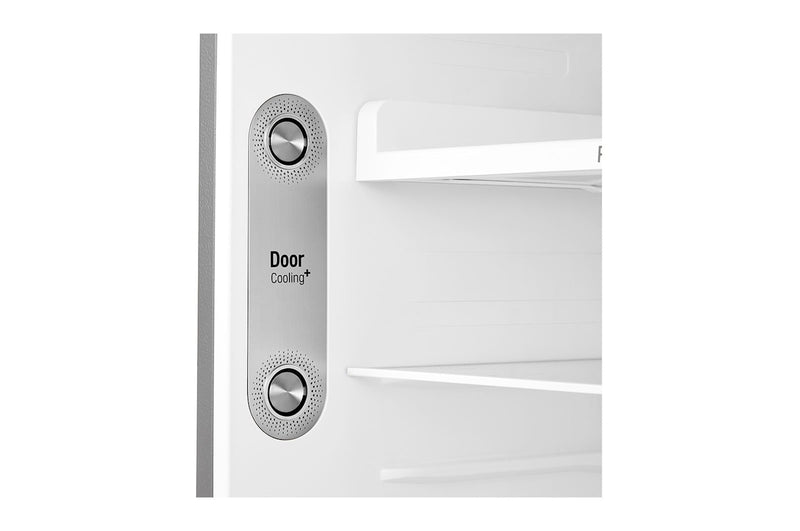 LG, Top Mount Refrigerator, Platinum Silver Color, Smart Inverter Compressor, Door Cooling™, Multi AirFlow
