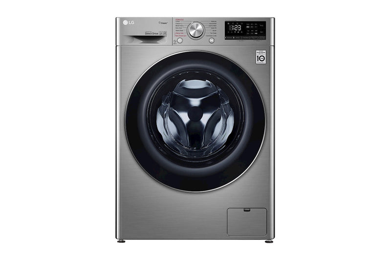 LG, Front Loading Washer, 8 Kg, Bigger Capacity, AI DD, Steam, ThinQ, Silver