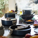 Joseph Joseph, Space Folding Handle Ceramic Non-stick 28cm Blue Saute Pan & Lid