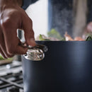 Joseph Joseph, Space Folding Handle Ceramic Non-stick 25cm Blue Stock Pot & Lid