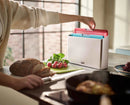Joseph Joseph, Folio™ Icon 4-piece White Chopping Board Set with Chef’s Knife