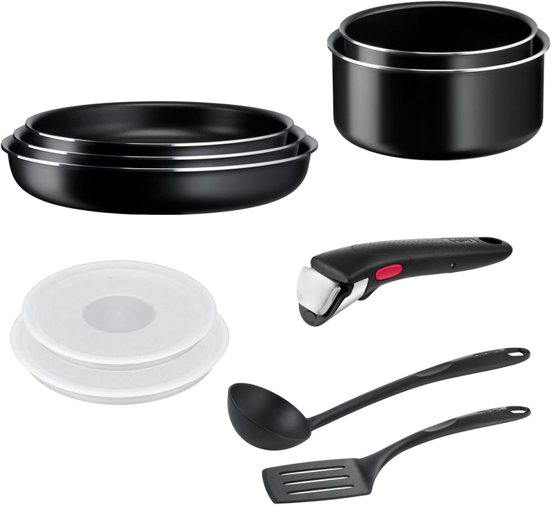 Tefal, Ingenio L1599902 10-Piece Cookware Set, Frying Pans, Pans and Lids, Handle