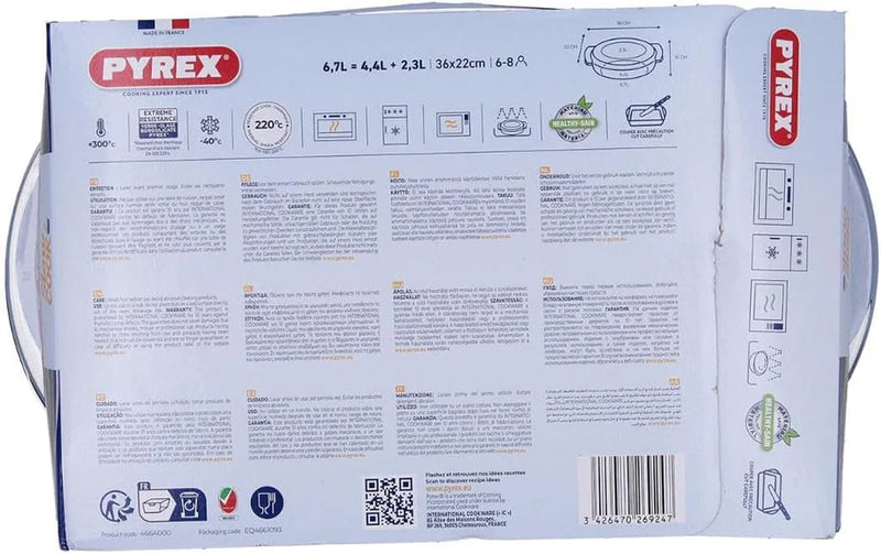 Pyrex, Rectangular Casserole 6.7L 466A