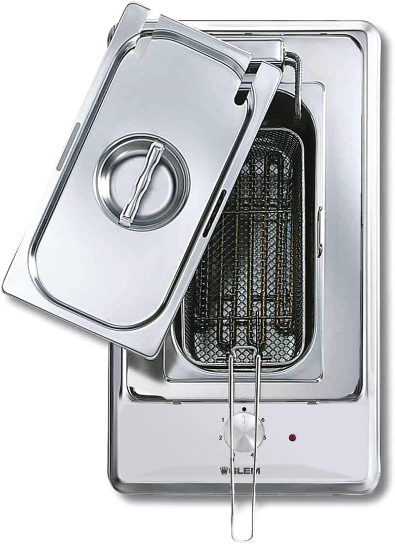 Glem Gas, Domino Electric Fryer with Stainless Steel Finish