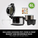 Ninja, Foodi 11-in-1 SmartLid Multi-Cooker 6L
