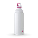 Tefal, Drink 2 Go Bottle, 0.6 L, Light Steel, White & Pink