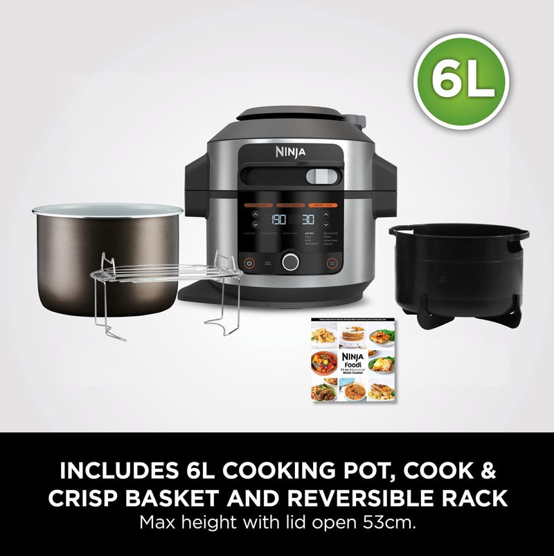 Ninja, Foodi 11-in-1 SmartLid Multi-Cooker 6L