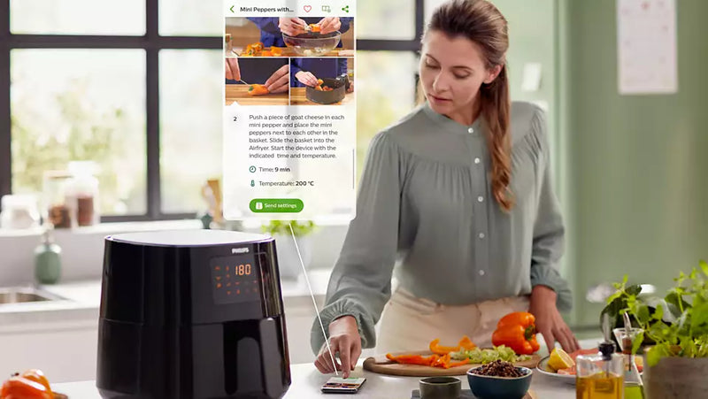 Philips, Airfryer 5000 Series XL, 6.2L, 1.2KG HD9280, Wifi connected