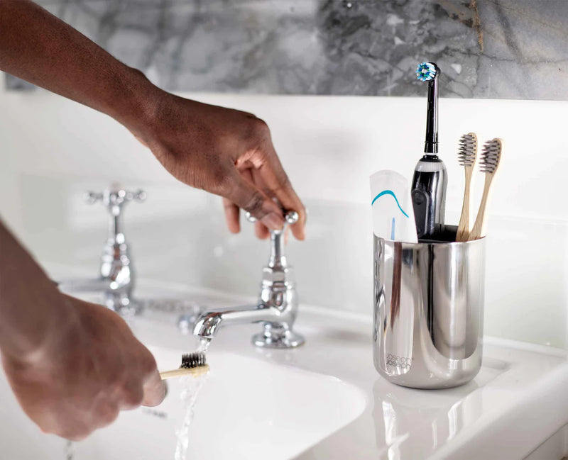 Joseph Joseph, EasyStore Luxe Stainless-steel Toothbrush Caddy