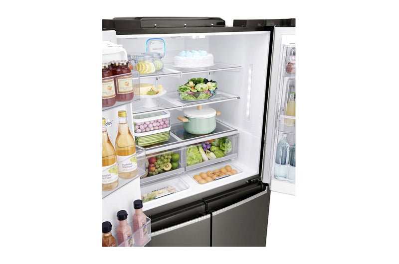 LG, InstaView Four Door Refrigerator 33 FT Linear Compressor Wifi