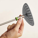 Joseph Joseph, 10161 Delta Folding Potato Masher Stores Flat Space Saving Locking, One-Size, Gray/Green