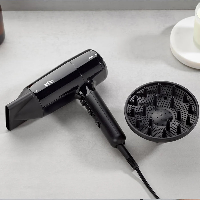 Braun, HD2.2 Hair Dryer Lightweight BRHD225SDE - Ion Black