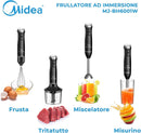 Midea, Immersion Blender MJ-BH6001W Series 6000 Power 600 Watt, Black