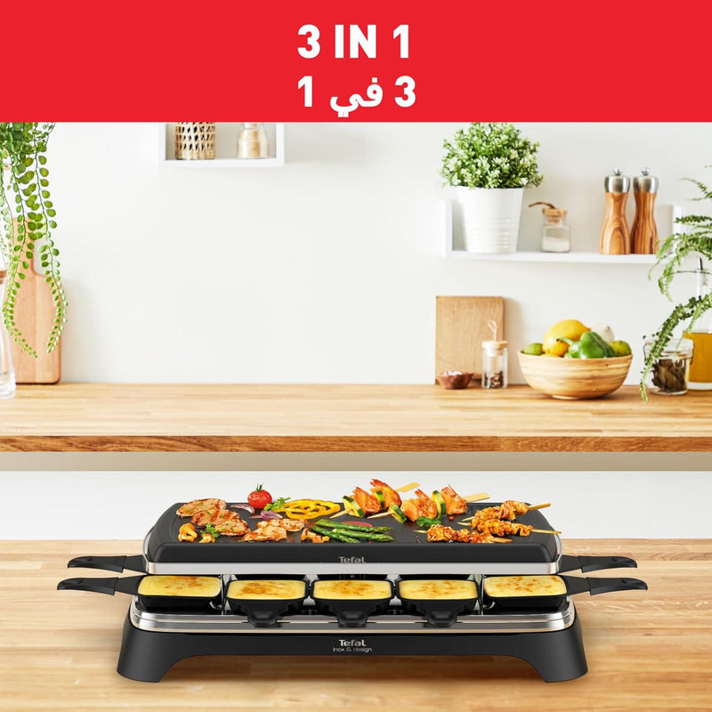 Tefal, Raclette | Pierrade® 3-in-1 | 10 People | 3 Functions