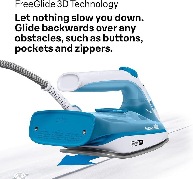 Braun, FreeStyle 3 Steam iron FI 3144, Blue