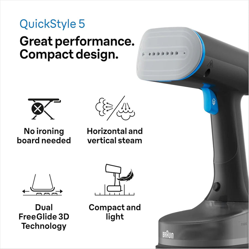 Braun, QuickStyle 5 Garment Steamer GS 5031 Black/Blue