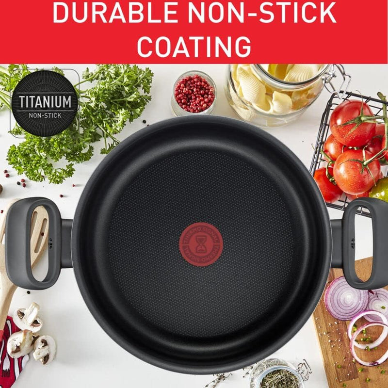 Tefal, Tempo Flame Casserole + Glass Lid, 24Cm