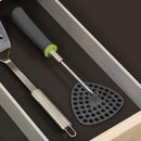 Joseph Joseph, 10161 Delta Folding Potato Masher Stores Flat Space Saving Locking, One-Size, Gray/Green