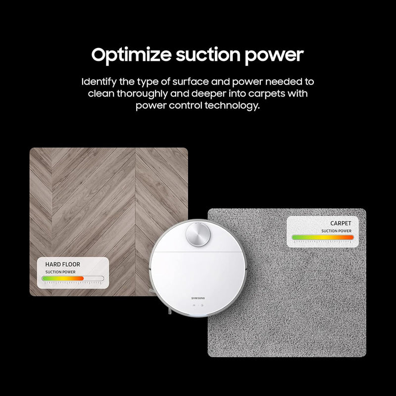 Samsung, Jet Bot Robot Vacuum Cleaner, White