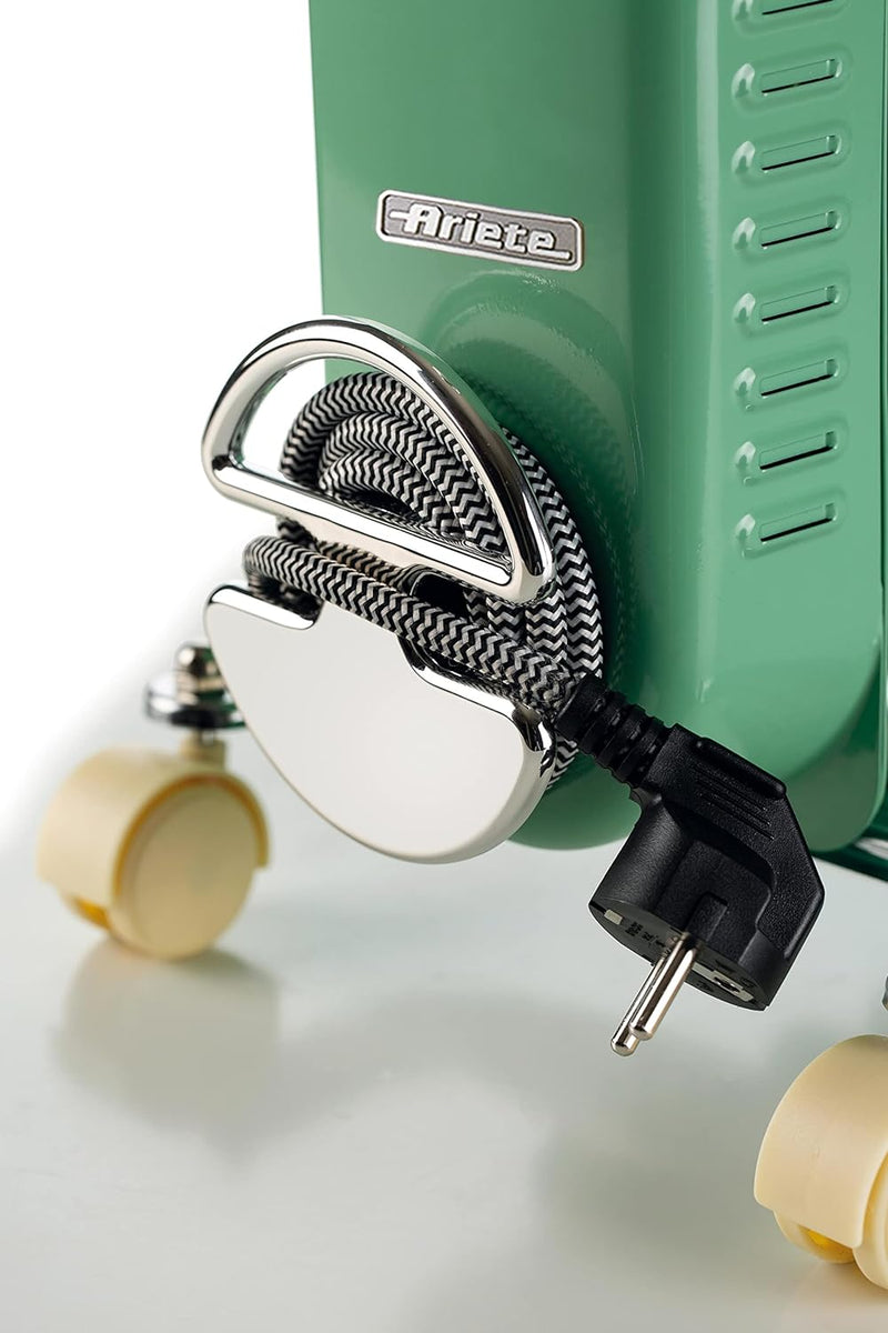 Ariete, Vintage Oil Radiator, 9 Heating Elements, 3 Power Levels, Green