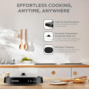 Black+Decker, Electric Health Grill, 1500W, Family-Sized Non-Stick Griddle with Glass Lid, 5-Level Temperature Control, Cool-Touch Handles