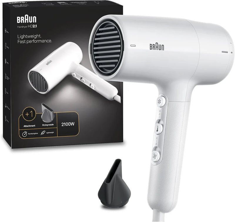 Braun, HD2.1 Hair Dryer 2100 Watts BRHD210SDE