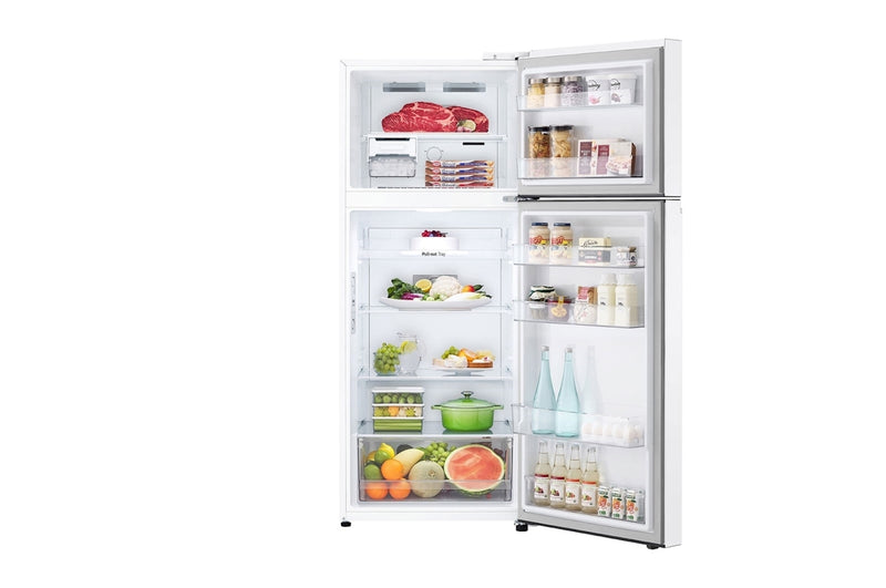 LG, Top freezer Refrigerator 423L Gross Capacity, Smart Inverter™ , White