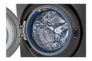 LG, Single Unit Front Load 21/16kg LG WashTower™ with Centre Control™, Black Steel color