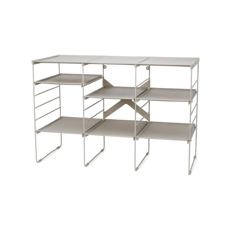 Joseph Joseph, Level™ Plus Large Adjustable Ecru Shoe Rack