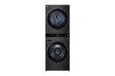 LG, Single Unit Front Load 21/16kg LG WashTower™ with Centre Control™, Black Steel color