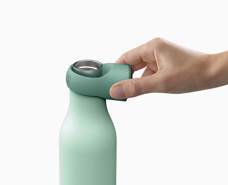Joseph Joseph, Loop 500ml Stainless-steel Vacuum Insulated Water Bottle, Green