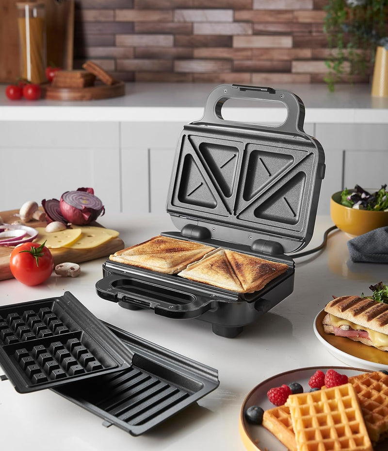 Russell Hobbs, Multifunctional 3-in-1 Sandwich Maker, Waffle Iron, Contact Grill