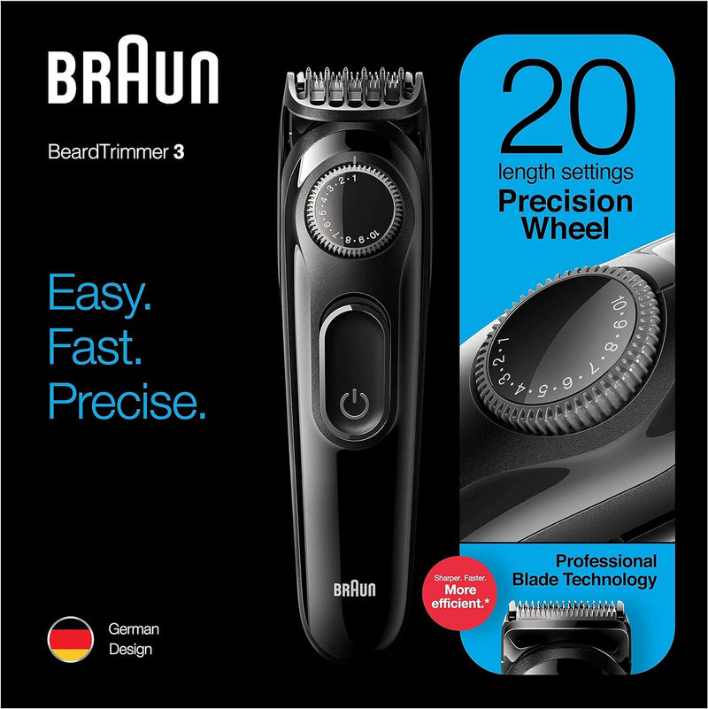 Braun Shave BT-3222, Black, Ultra Sharp Blades