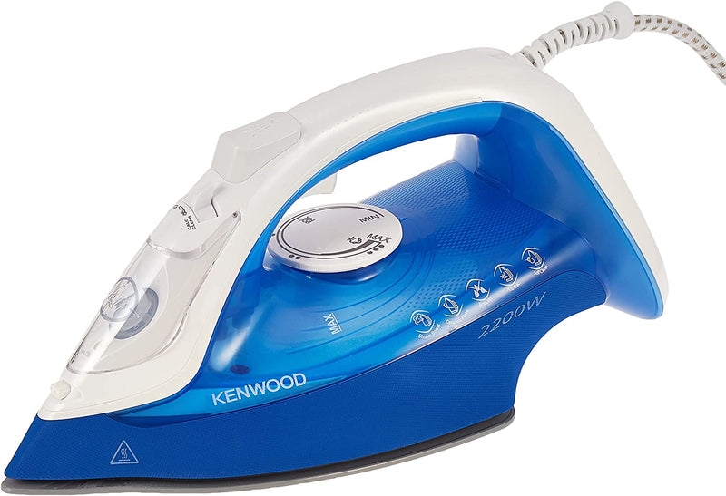 Kenwood, Steam Iron, 2200 Watt, White Blue