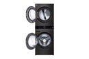 LG, Single Unit Front Load 21/16kg LG WashTower™ with Centre Control™, Black Steel color