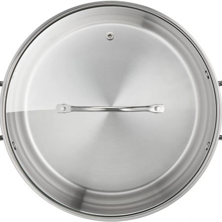 Tefal, B8649004 Intuition G6 Stockpot Stainless Steel With Glass Lid, 28 cm