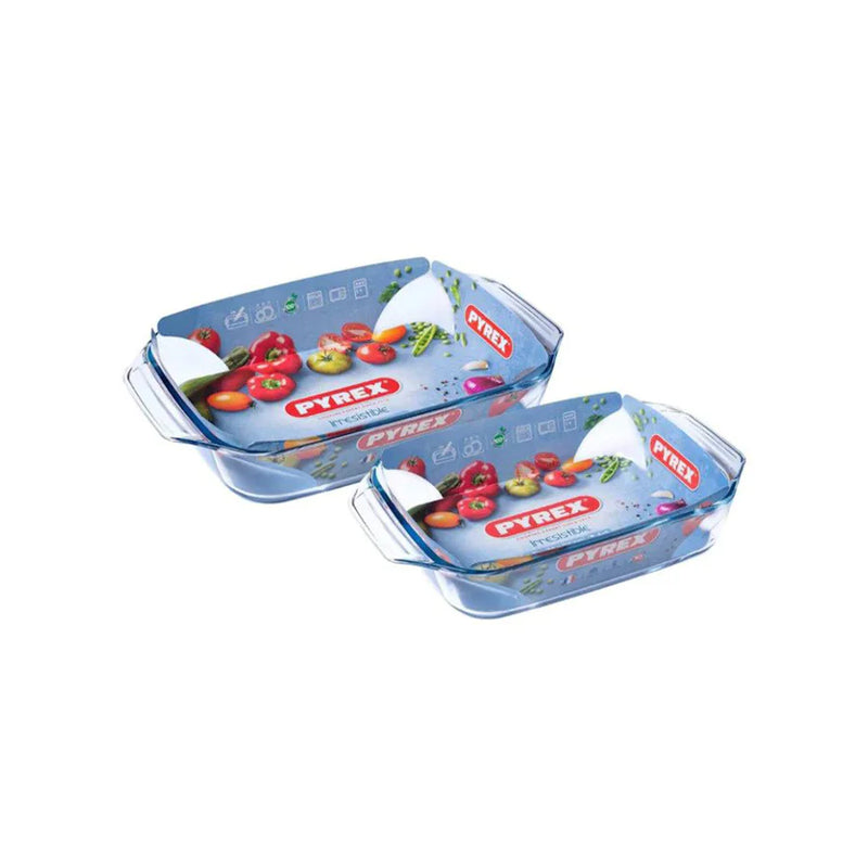 Pyrex, Set Irresistible Glass Rectangular Roaster Set 912S732