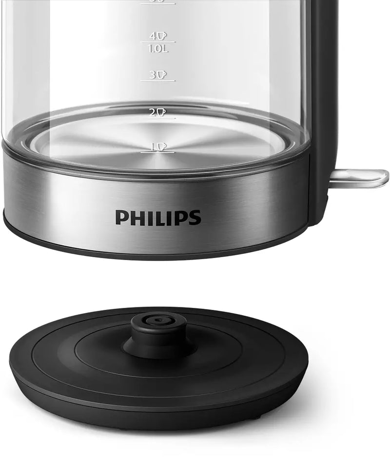 Philips, Domestic Appliances Series 5000 Glass Kettle, 1.7 L, Removable lid, HD9339