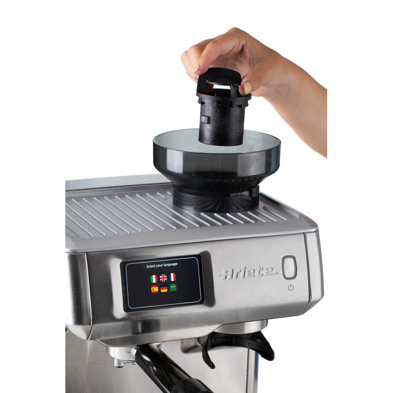 Ariete, 1312 Metal Espresso Machine W/ Grinder, 15Bar, 1600W
